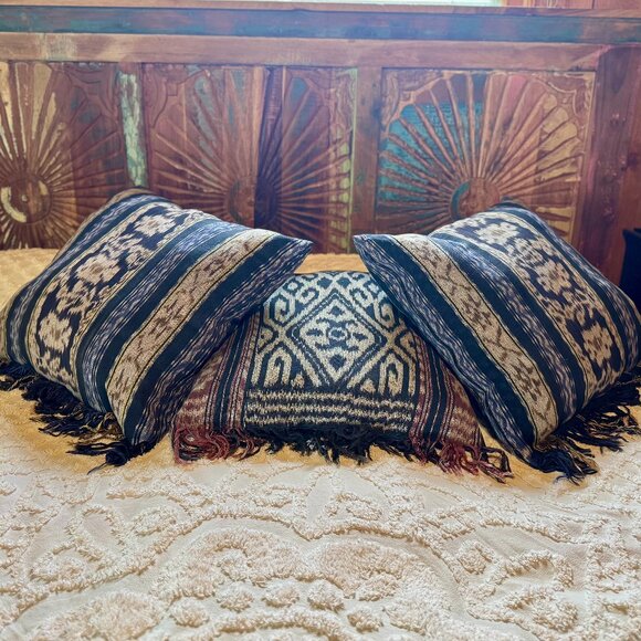 Ikat Throw Pillows